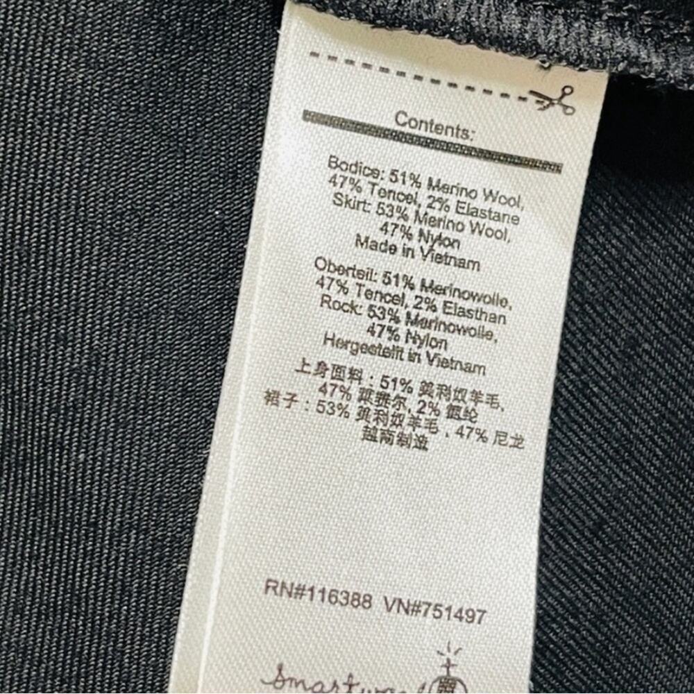 Smartwool Merino Wool Sloan's Lake Dress Gray/Black Size S - Picture 4 of 4
